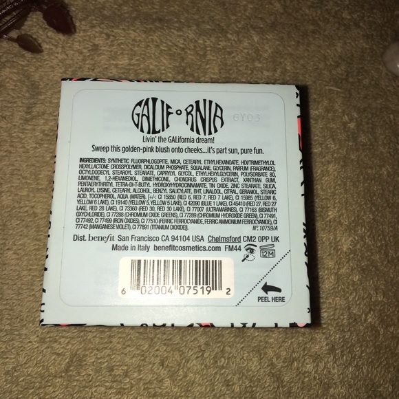 SOLD Benefit Galifornia Blush - full sized .17 - Picture 3 of 3